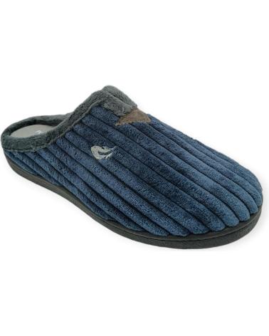 ROAL CHAUSSONS TYPE MULE 12027 MARINE À TEXTURE NERVURÉE AZUL