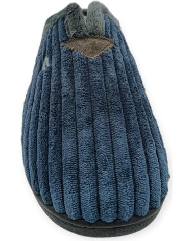 ROAL CHAUSSONS TYPE MULE 12027 MARINE À TEXTURE NERVURÉE AZUL