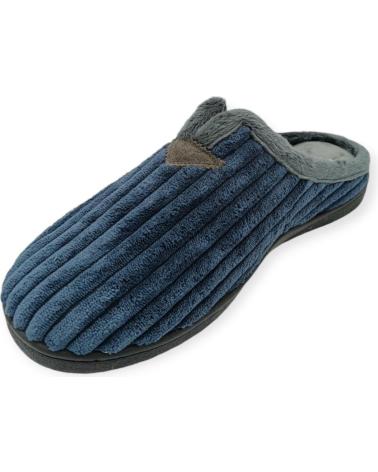 ROAL CHAUSSONS TYPE MULE 12027 MARINE À TEXTURE NERVURÉE AZUL