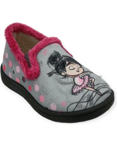 Pantufas ROAL  de Menina ZAPATILLA CASA CERRADA  GRIS