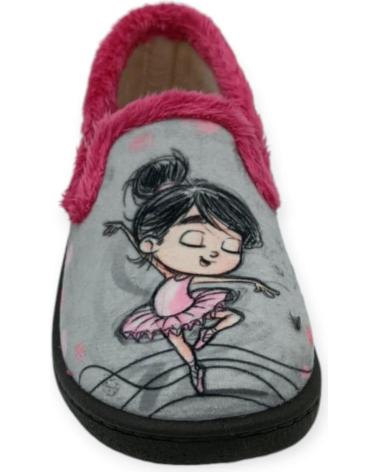 Pantufas ROAL  de Menina ZAPATILLA CASA CERRADA  GRIS