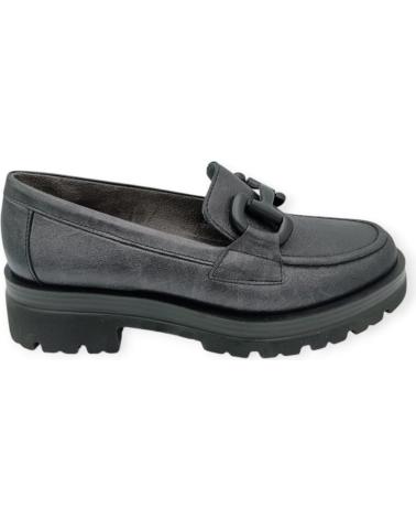 Zapatos PITILLOS  de Mujer MOCASIN PIEL 10094  GRIS