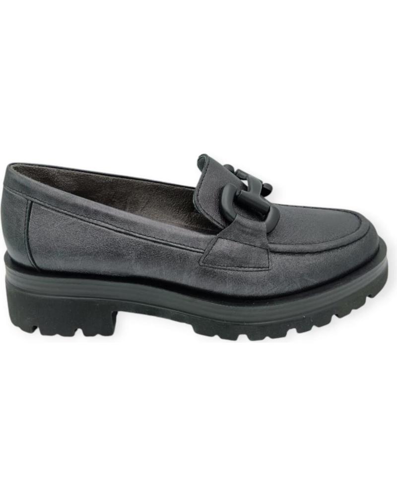 Zapatos PITILLOS  de Mujer MOCASIN PIEL 10094  GRIS