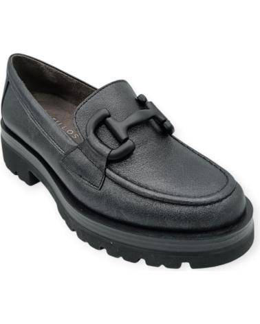 Zapatos PITILLOS  de Mujer MOCASIN PIEL 10094  GRIS