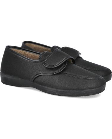 L&R SHOES ZAPATOS 230 NEGROS CON CIERRE ADHESIVO NEGRO