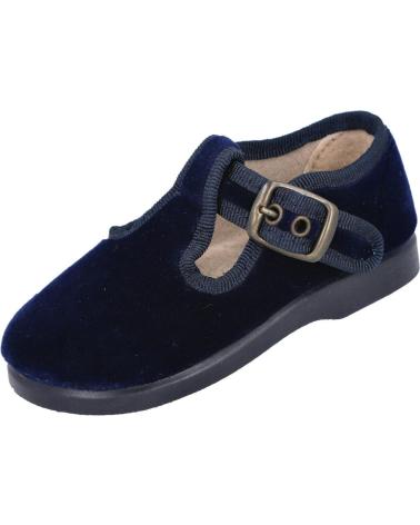 Zapatos L&R SHOES  de Niño LR SHOES 152-TIFON ZAPATOS PEPITOS DE TERCIOPELO PARA NINO  AZUL