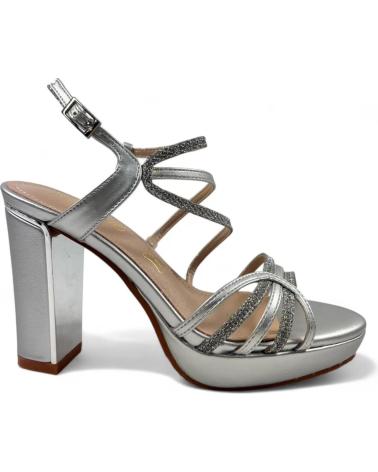 Sandales TIMBOS  pour Femme SANDALIA TACON FIESTA MUJER PLATA 130757  PLATEADO