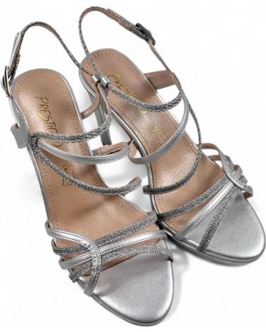 Sandales TIMBOS  pour Femme SANDALIA TACON FIESTA MUJER PLATA 130757  PLATEADO