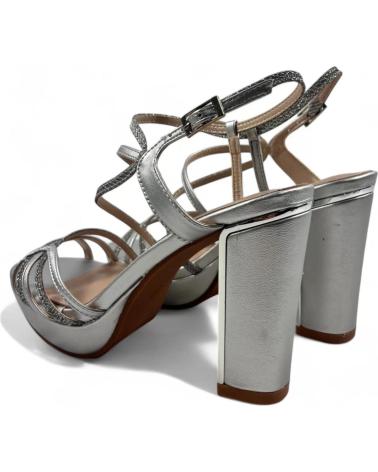 Sandales TIMBOS  pour Femme SANDALIA TACON FIESTA MUJER PLATA 130757  PLATEADO