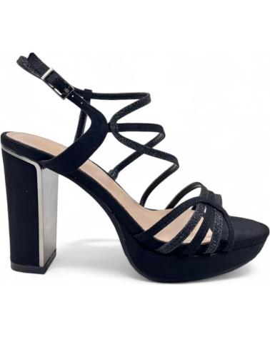 Sandales TIMBOS  pour Femme SANDALIA TACON FIESTA MUJER 130756  NEGRO