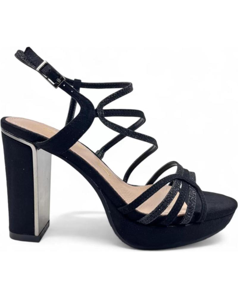 Sandales TIMBOS  pour Femme SANDALIA TACON FIESTA MUJER 130756  NEGRO