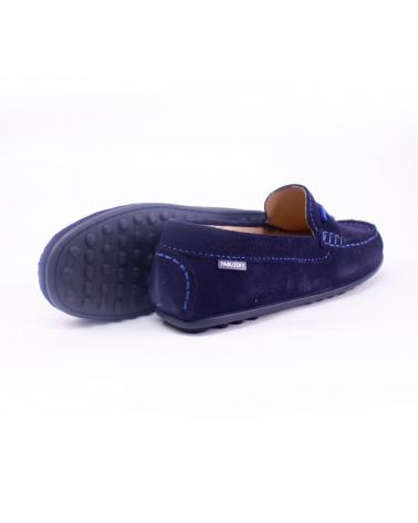 Zapatos PABLOSKY  de Niño - MOCASIN ANTE MARINO NINO CON ESTRIBO AZUL  RIDER MARINO
