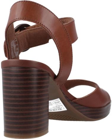 Sandales pour Femme CLARKS SANDALIA CASUAL DE PIEL CON TACON Y PLATAFORMA TAN