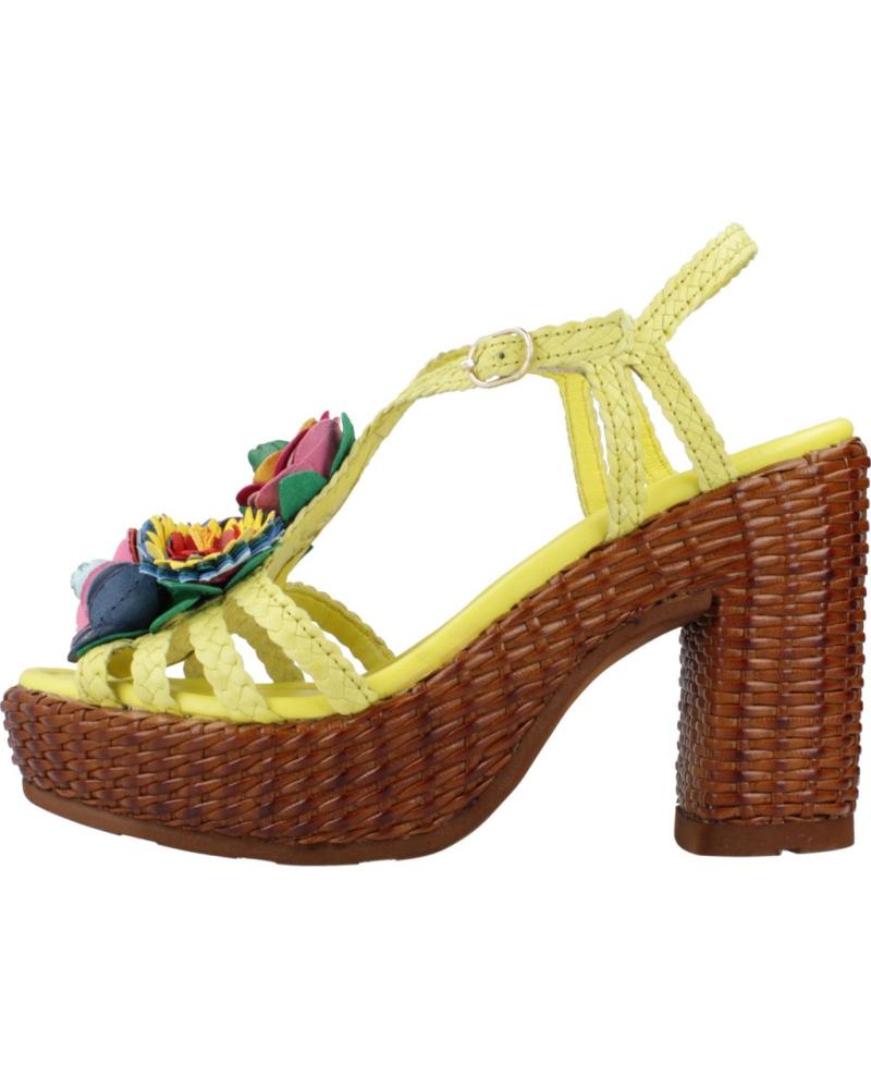 Sandalias PONS QUINTANA  de Mujer SANDALIAS MUJER MODELO CANNES COLOR AMARILLO  TRENZADO
