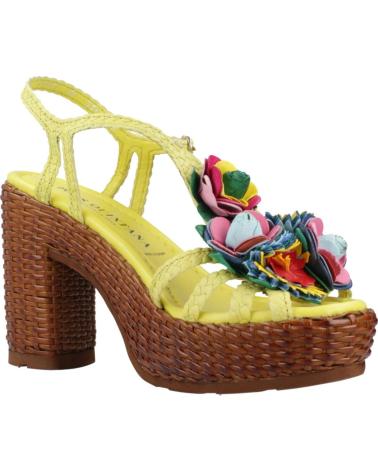 Sandalias PONS QUINTANA  de Mujer SANDALIAS MUJER MODELO CANNES COLOR AMARILLO  TRENZADO