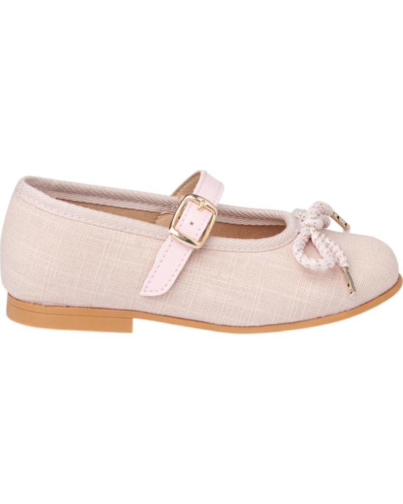 girl shoes ANGELITOS BAILARINAS 1557 BAILARINA LINO HEBILLA  ROSA