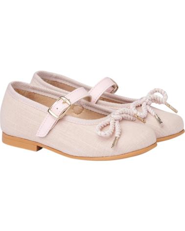 girl shoes ANGELITOS BAILARINAS 1557 BAILARINA LINO HEBILLA  ROSA