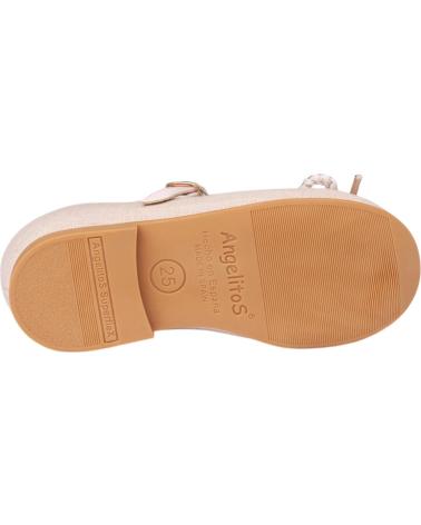 girl shoes ANGELITOS BAILARINAS 1557 BAILARINA LINO HEBILLA  ROSA