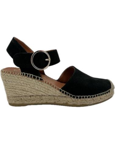 Sandalen VIGUERA  für Damen ALPARGATA 1922 VITELO NEGRA DE  NEGRO