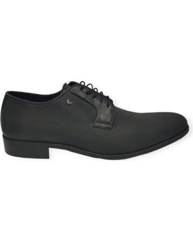 Zapatos BECOOL  de Hombre ZAPATO PIEL CALADO  NEGRO