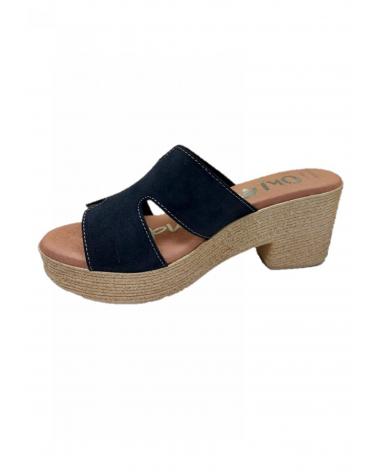 Sandalen für Damen OH MY SANDALS ZUECO PIEL SERRAJE  5035 NEGRO
