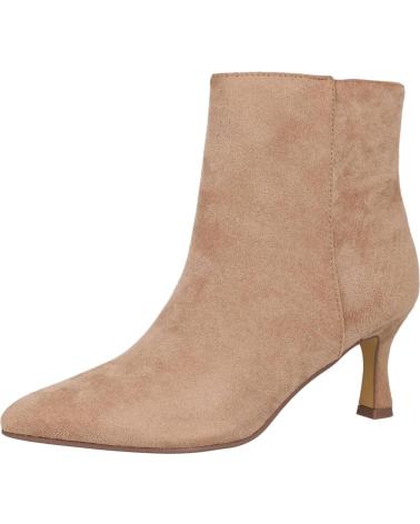 Woman Mid boots L&R SHOES LR SHOES U1AX2770 BOTINES DE MUJER CON TACON CHUPETE  BEIGE