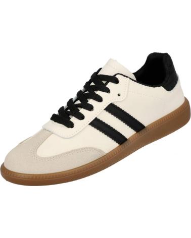 Zapatillas deporte L&R SHOES  de Mujer LR SHOES 24006 ZAPATILLAS CASUAL DE MUJER  BEIGE NEGRO