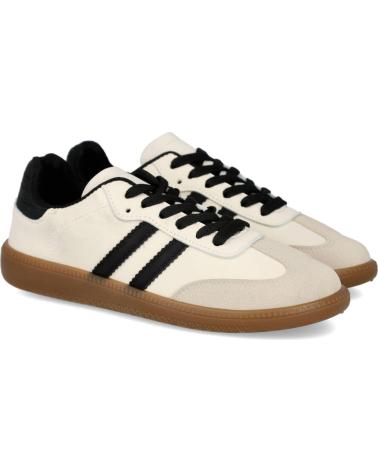 Zapatillas deporte L&R SHOES  de Mujer LR SHOES 24006 ZAPATILLAS CASUAL DE MUJER  BEIGE NEGRO