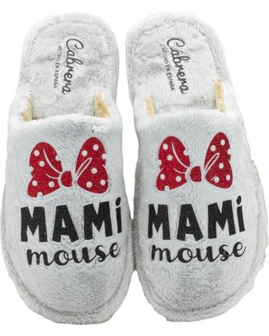Pantoufles CABRERA  pour Femme ZAPATILLAS DE ESTAR POR CASA DE MUJER 2449 EN  GRIS