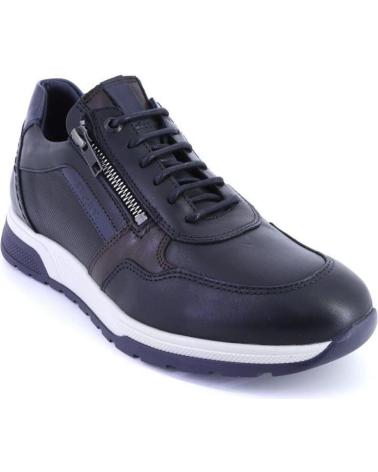 Schuhe FLUCHOS  für Herren F1600 LOUIS ZAPATILLAS CASUAL DE HOMBRE CAMEL PIEL  AZUL MARINO