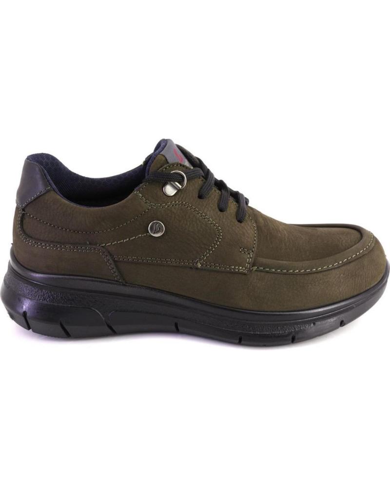 Sapatos LUISETTI  de Homem 36119 ZAPATOS CON CORDONES DE HOMBRE NOBUK  VERDE