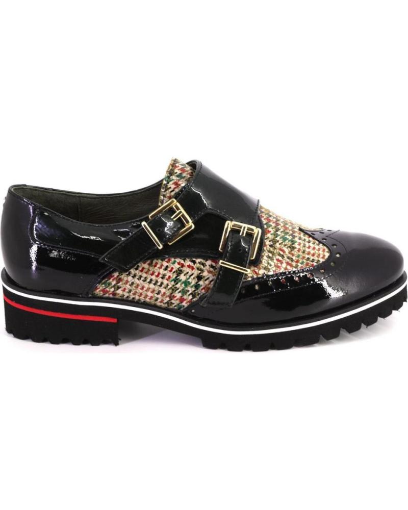 Woman shoes NIVAL TERESA ZAPATOS DE MUJER PIEL  NEGRO Y VERDE