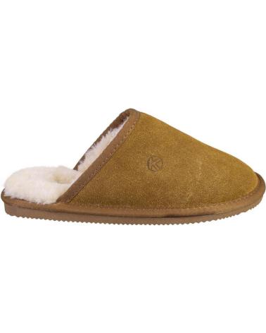 Pantoufles KELARA  pour Femme K41223 ZAPATILLAS DE CASA DE MUJER ANTE SERRAJE  CUERO