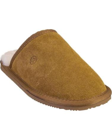 Pantoufles KELARA  pour Femme K41223 ZAPATILLAS DE CASA DE MUJER ANTE SERRAJE  CUERO