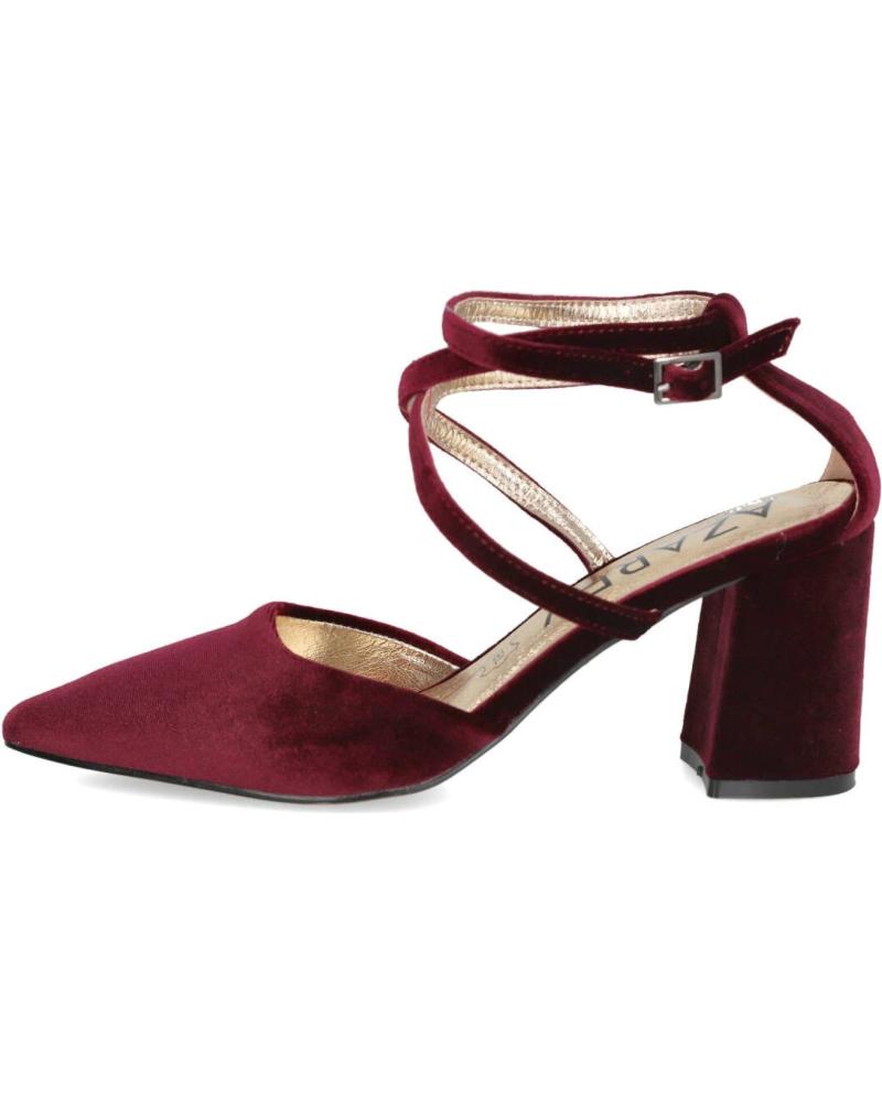 Sandalias AZAREY  de Mujer 459H623 ZAPATOS DE TERCIOPELO CON TACON PARA MUJER  BURDEOS