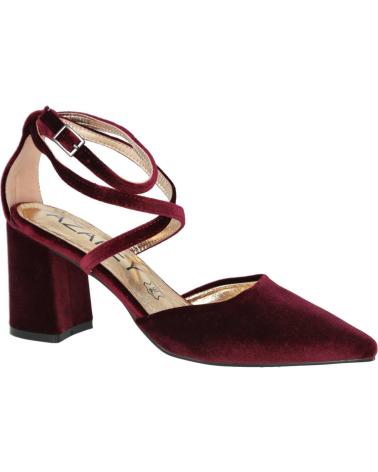 Sandalias AZAREY  de Mujer 459H623 ZAPATOS DE TERCIOPELO CON TACON PARA MUJER  BURDEOS