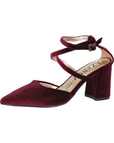 Sandalias AZAREY  de Mujer 459H623 ZAPATOS DE TERCIOPELO CON TACON PARA MUJER  BURDEOS
