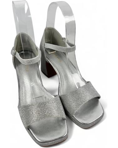 Sandales TIMBOS  pour Femme SANDALIA TACON FIESTA PLATAFORMA MUJER PLATA 130794  PLATEADO