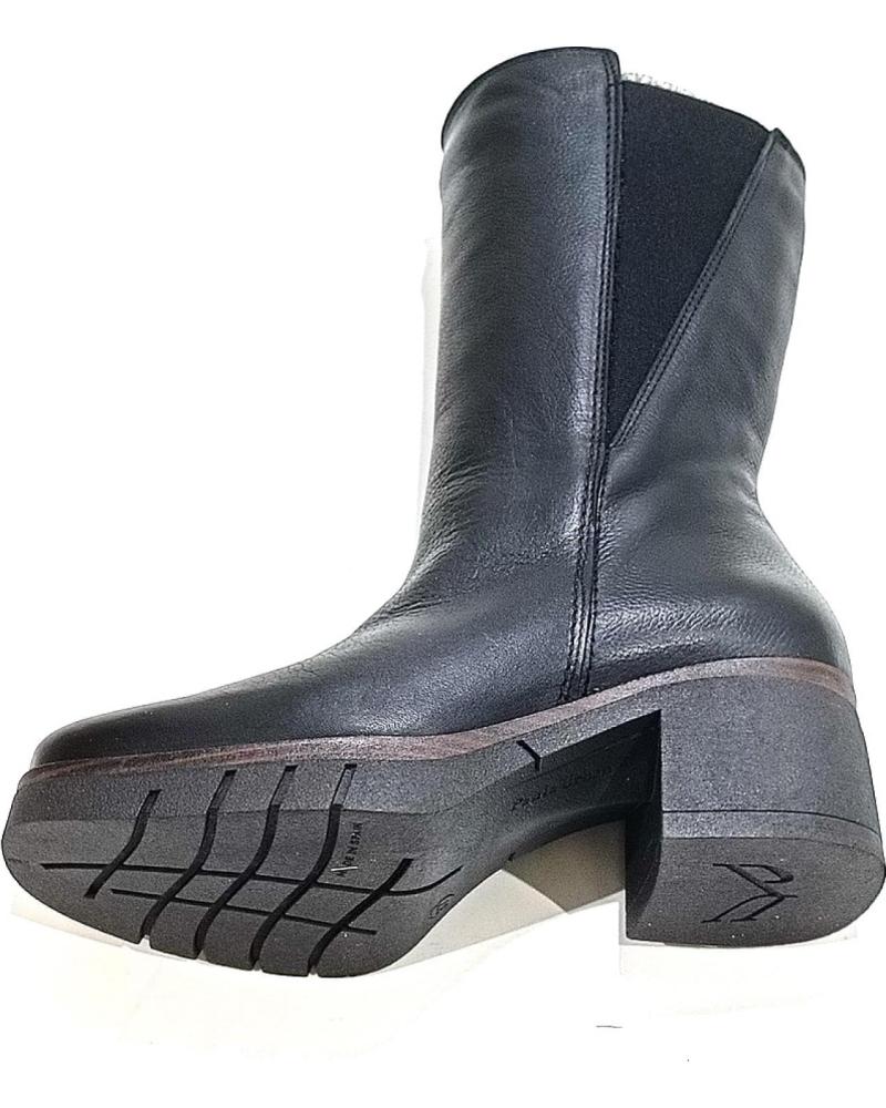 Botas De Cuero, Caña XXL, Aplicación Elástica, Ancho H, Marrón Oscuro