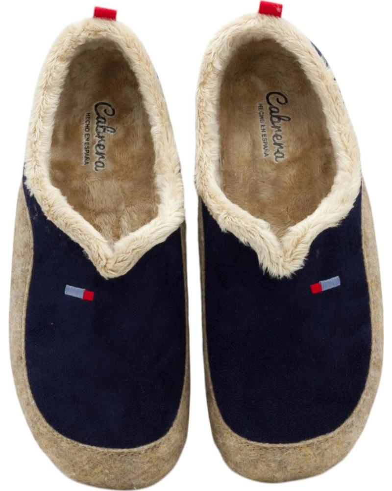 Calzado de casa CABRERA  de Hombre ZAPATILLAS DE ESTAR POR CASA DE HOMBRE 3537 EN  MARINO