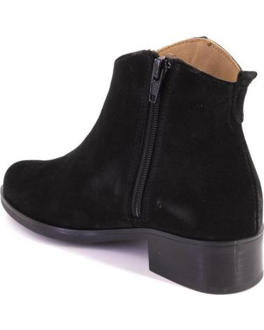 Woman Mid boots OTRAS MARCAS KAMINA 1426 BOTINES DE MUJER ANTE SERRAJE  NEGRO