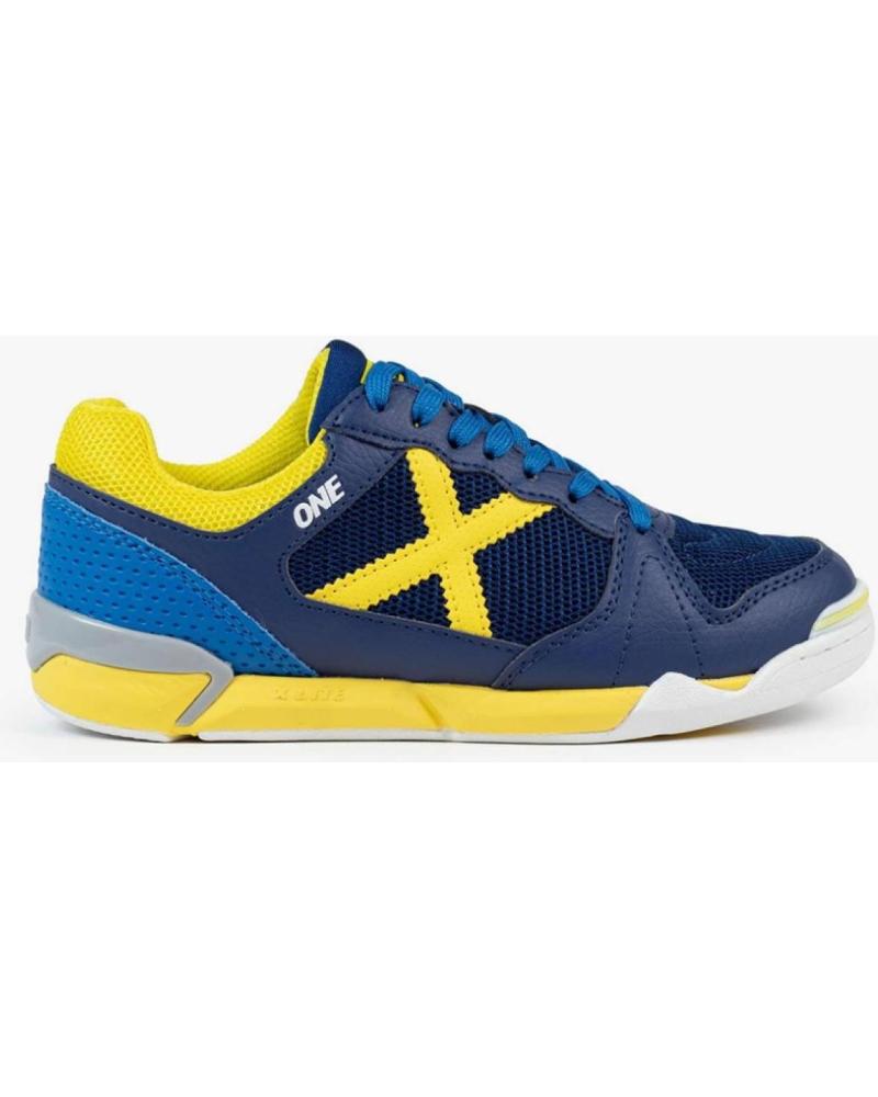 MUNICH ONE KID 70-1431070 - ZAPATILLAS DE FÚTBOL SALA UNISEX PARA NIÑOS - AZUL AZUL