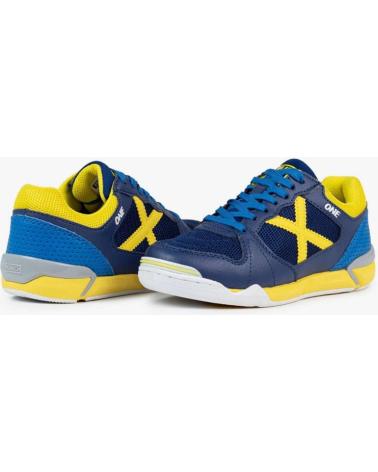 MUNICH ONE KID 70-1431070 - ZAPATILLAS DE FÚTBOL SALA UNISEX PARA NIÑOS - AZUL AZUL
