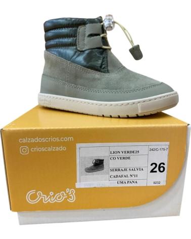 Botas CRIOS  de Menina LION BOTA JUVENIL  VERDE