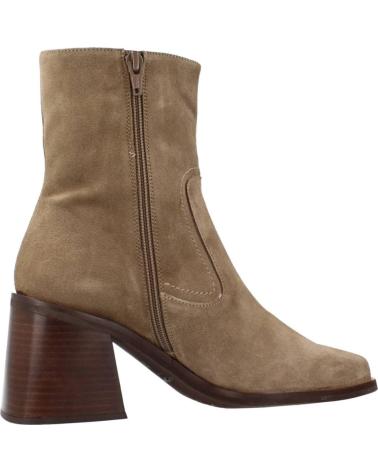 Botines WONDERS  de Mujer BOTINES MUJER MODELO LUXE COLOR MARRON  TOPO