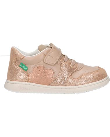 girl Trainers KICKERS 972510-10 KICKBROWNIE  113 BEIGE SAUMON