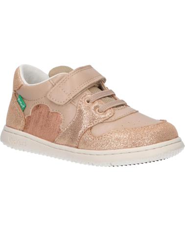 girl Trainers KICKERS 972510-10 KICKBROWNIE  113 BEIGE SAUMON