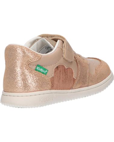 girl Trainers KICKERS 972510-10 KICKBROWNIE  113 BEIGE SAUMON
