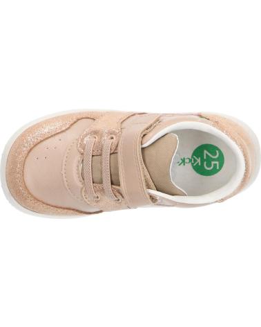 girl Trainers KICKERS 972510-10 KICKBROWNIE  113 BEIGE SAUMON