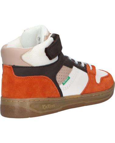 Deportivas KICKERS  de Niño 972790-30 KICKADO  93 MARRON BLANC